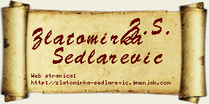 Zlatomirka Sedlarević vizit kartica